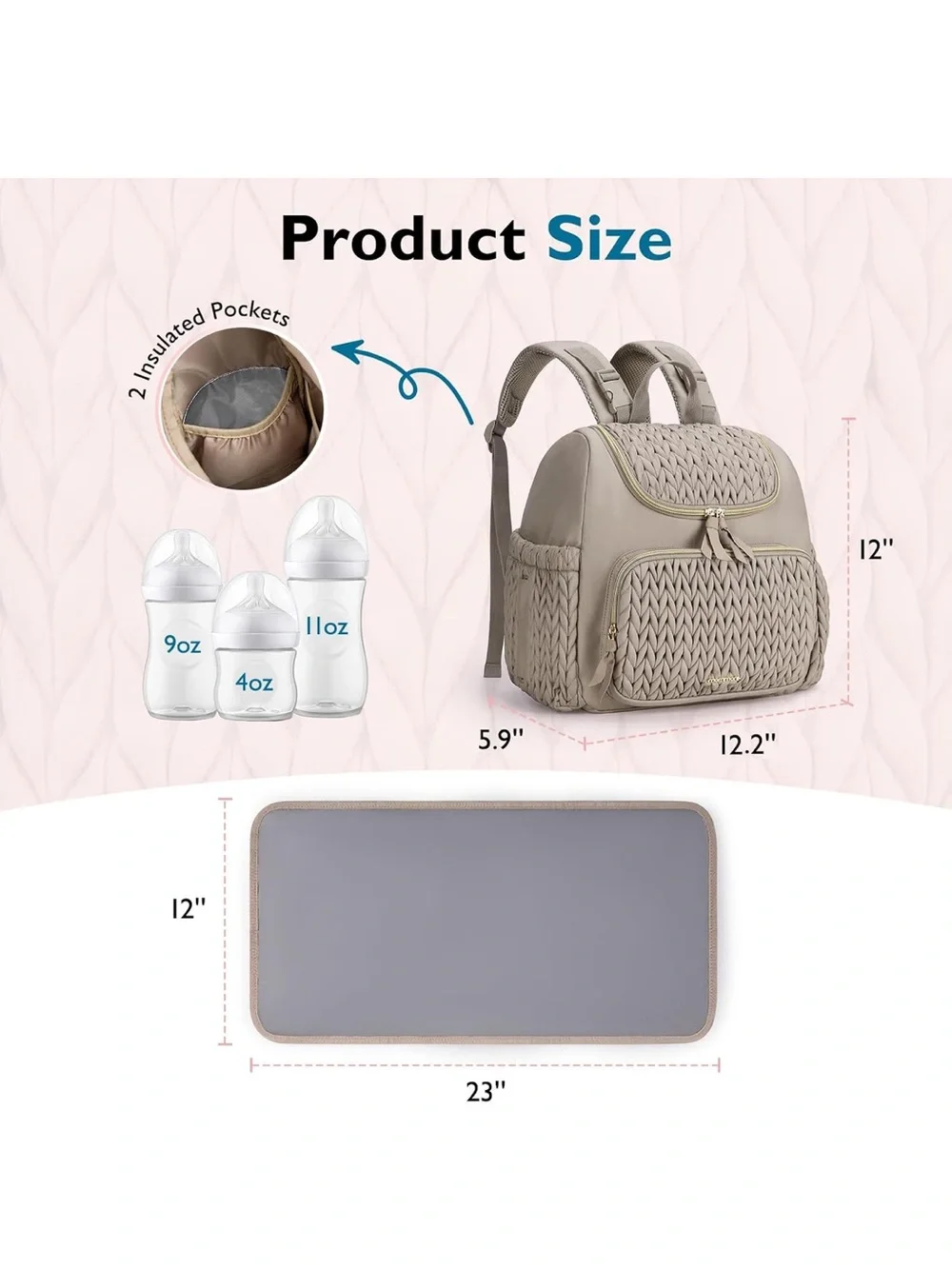Diaper Bag Backpack - Mommore